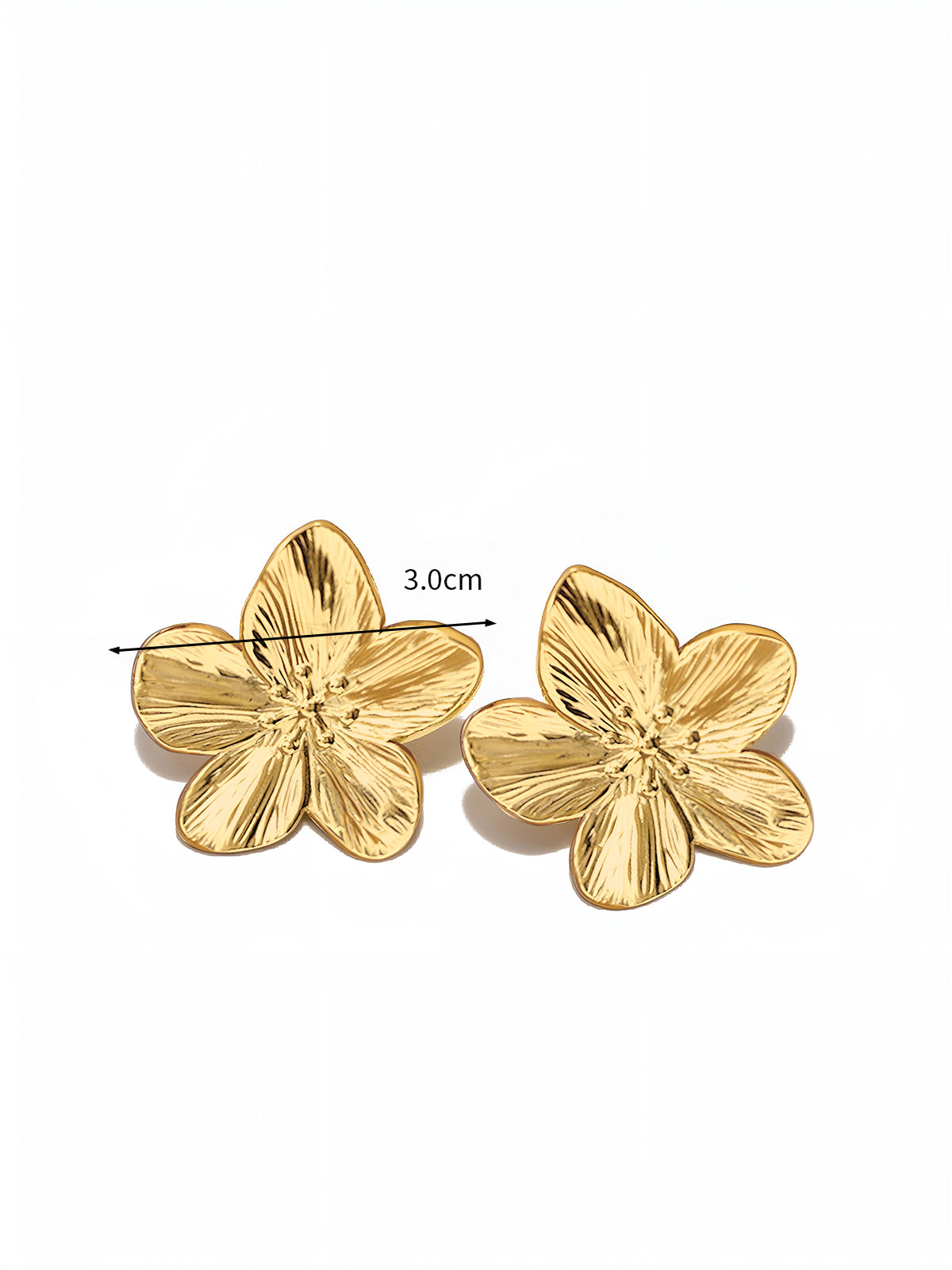 Golden Flower Earrings: Elegant Spring Style Accessory