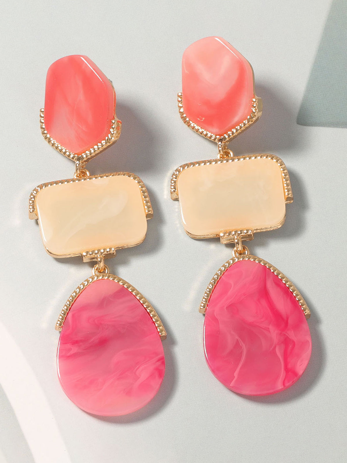 Boheme Geometrical Drop Earrings Handcrafted Trendy Statement Jewelry