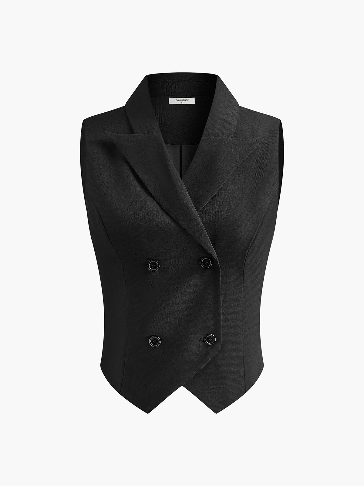 Suit Waistcoat With Pleated Mini Skirt Set for Business Casual