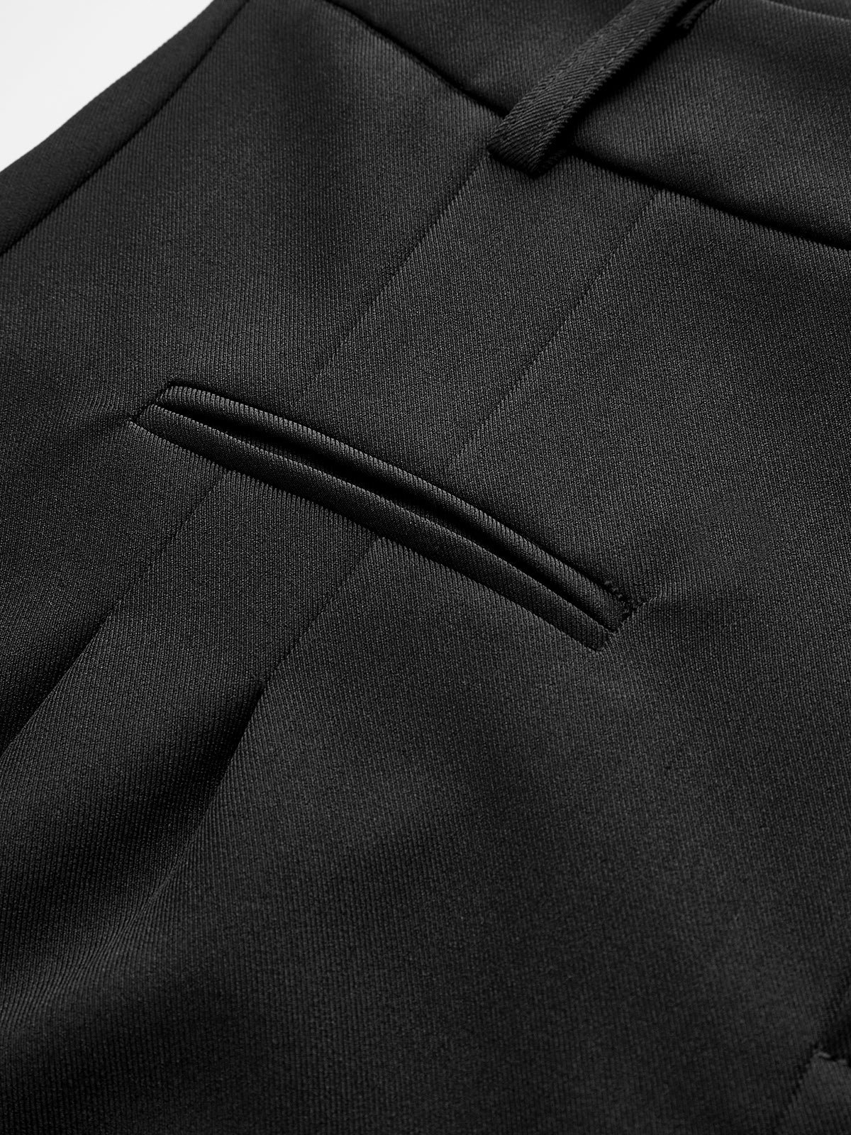 "Semi-Sheer Mid-Waist Lightweight Casual Shorts Without Belt"