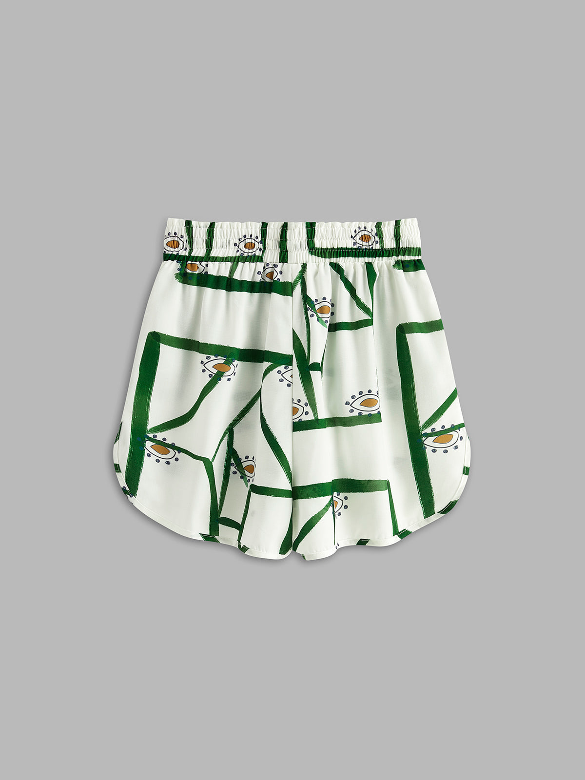 Print Drawstring Shorts Set Comfortable Lightweight Summer Loungewear