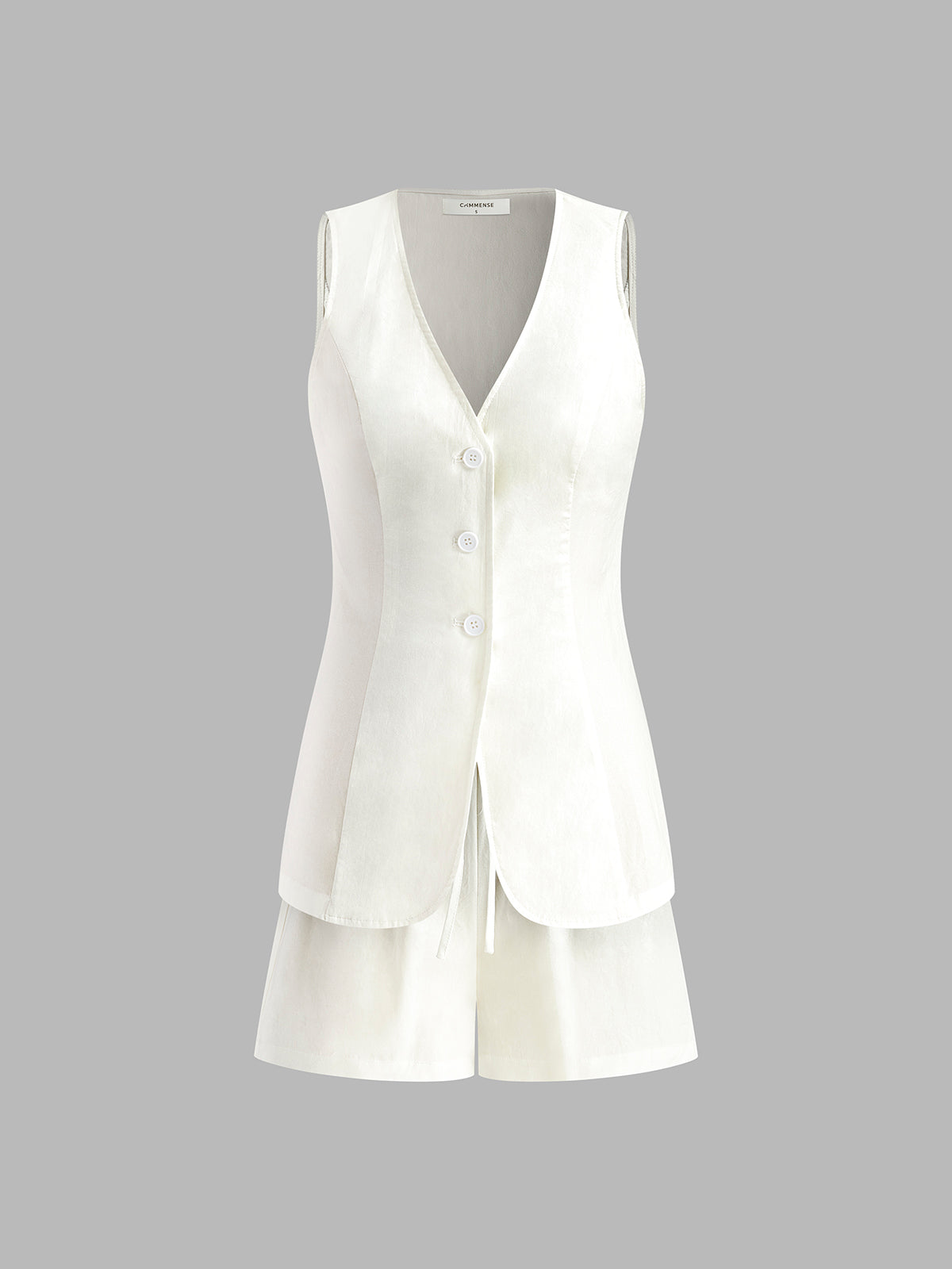 Semi-Sheer Slim Fit Drawstring Split Casual Shorts Set for Women Stylish Comfortable Outdoor