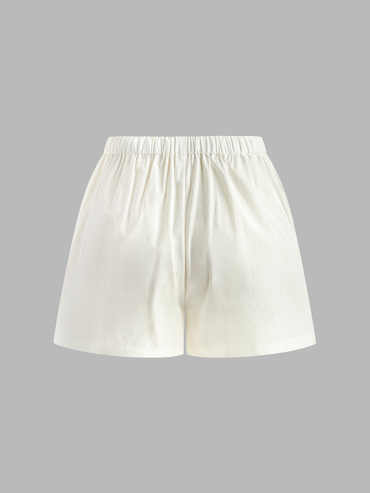 Semi-Sheer Slim Fit Drawstring Split Casual Shorts Set for Women Stylish Comfortable Outdoor