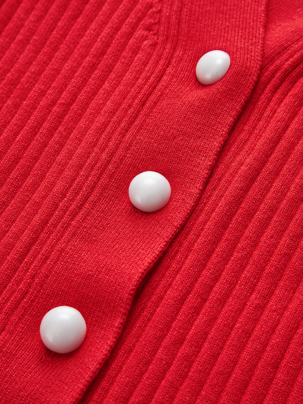 Ruffled Trim Button-Front Long Sleeve Cardigan Cozy Knitwear Essentials