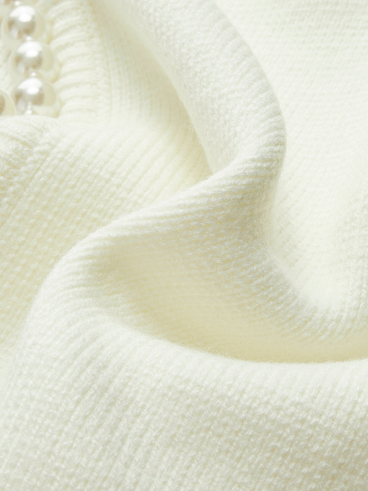 Pearl Trim Ripped Hem Cardigan Stylish Lightweight Layer