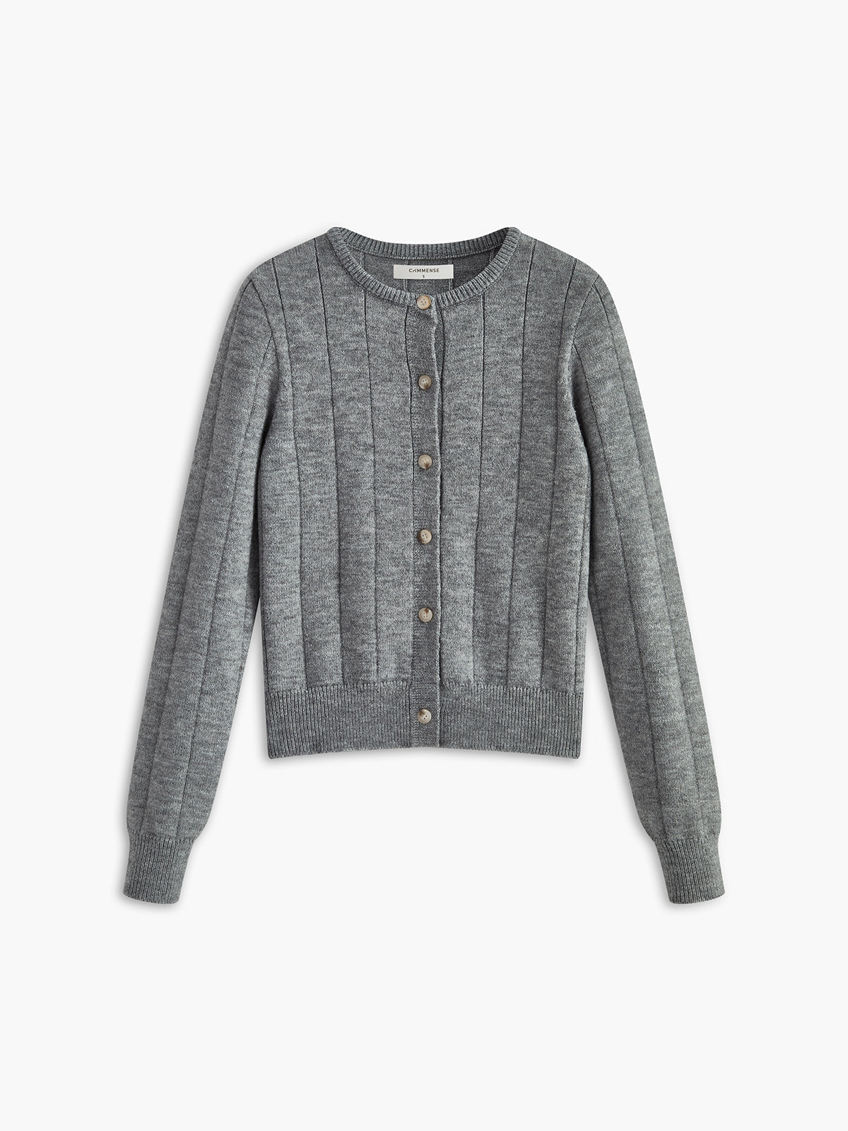 Crew Neck Button Soft Cardigan Lightweight Comfortable Fit