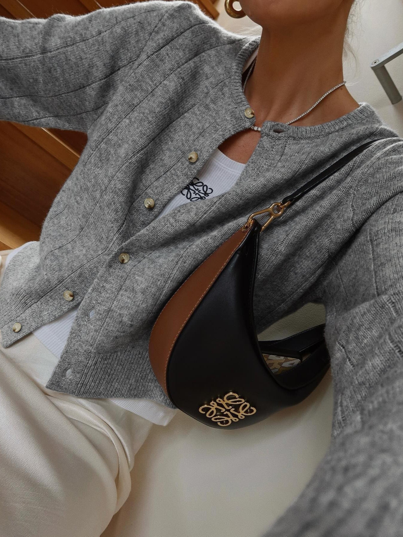 Crew Neck Button Soft Cardigan Lightweight Comfortable Fit