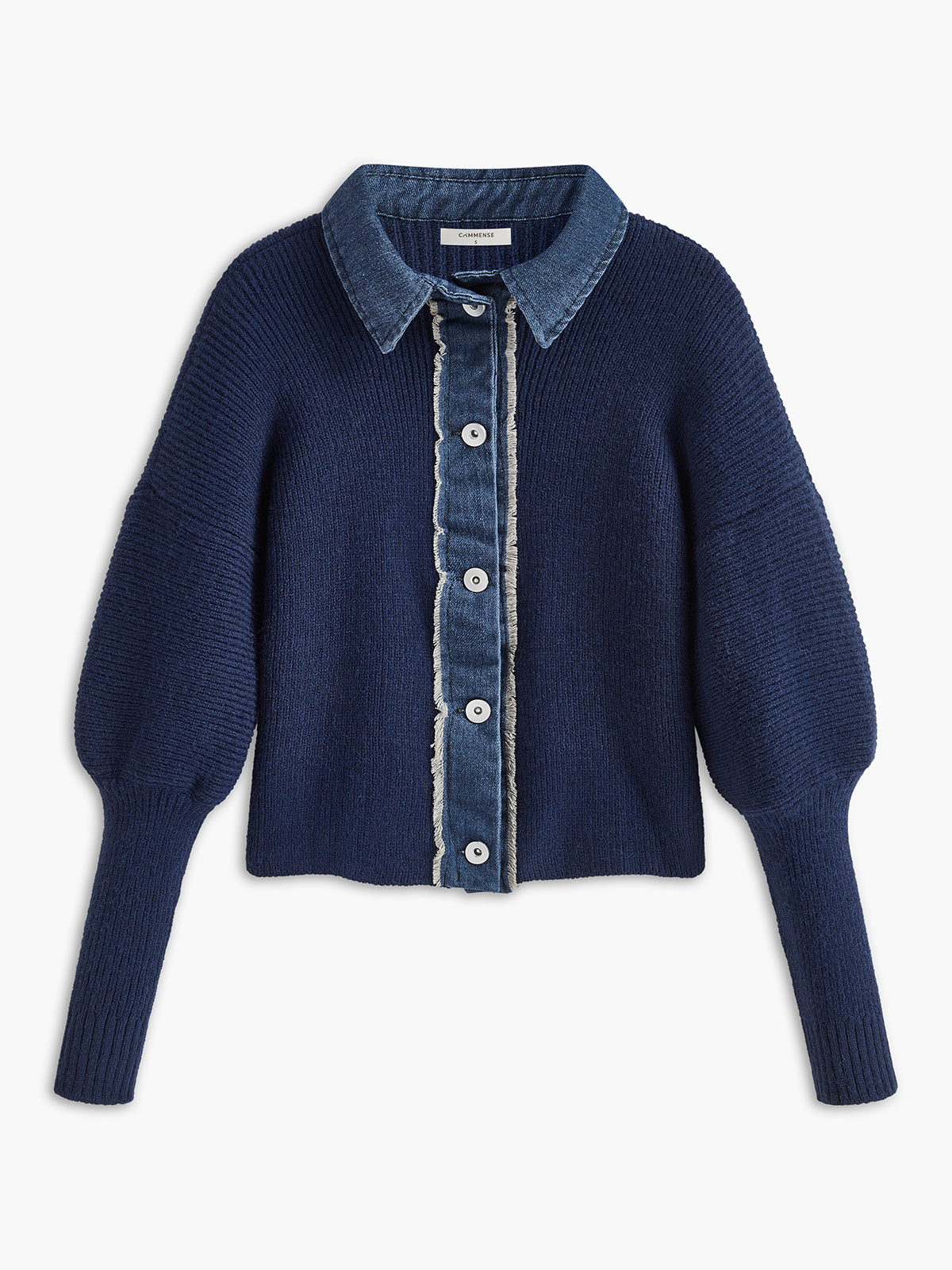 Panel Breasted Stretch Lapel Knit Top for Women Comfort Fit