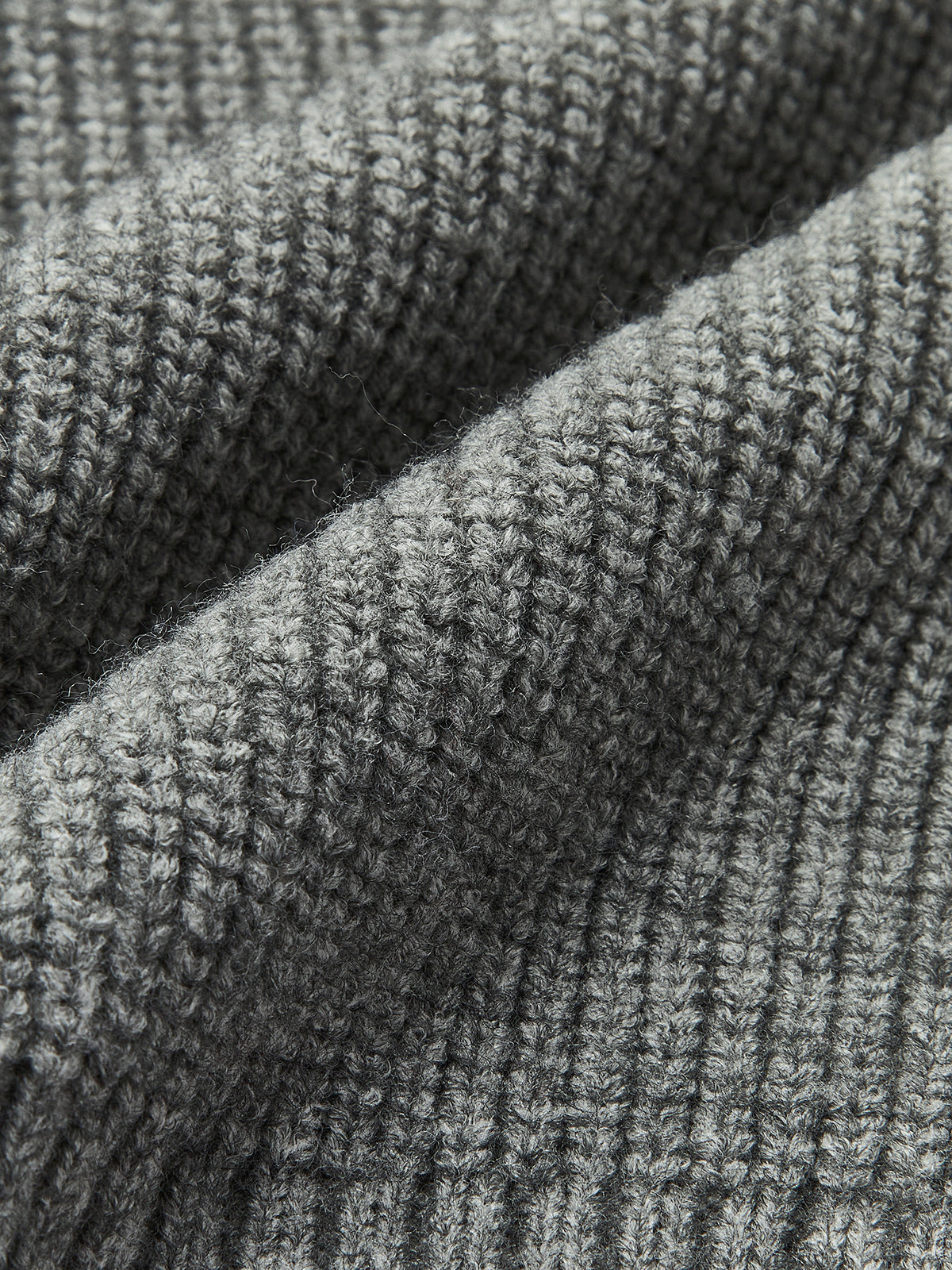 Denim Panel Ribbed Lapel Sweater for Casual Fall Fashion