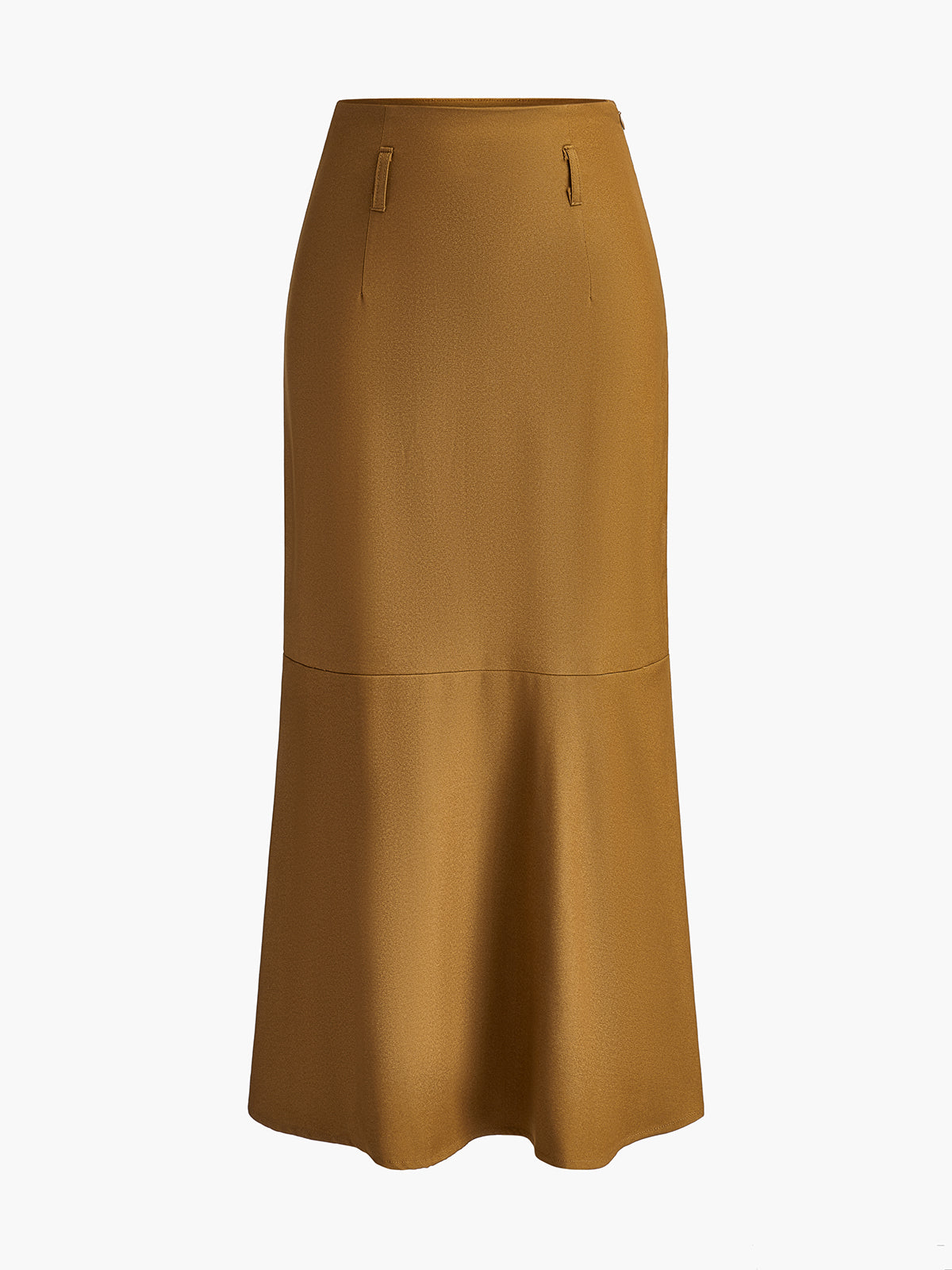 "Minimalist Plain Maxi Skirt Without Belt For Women Casual Wear"