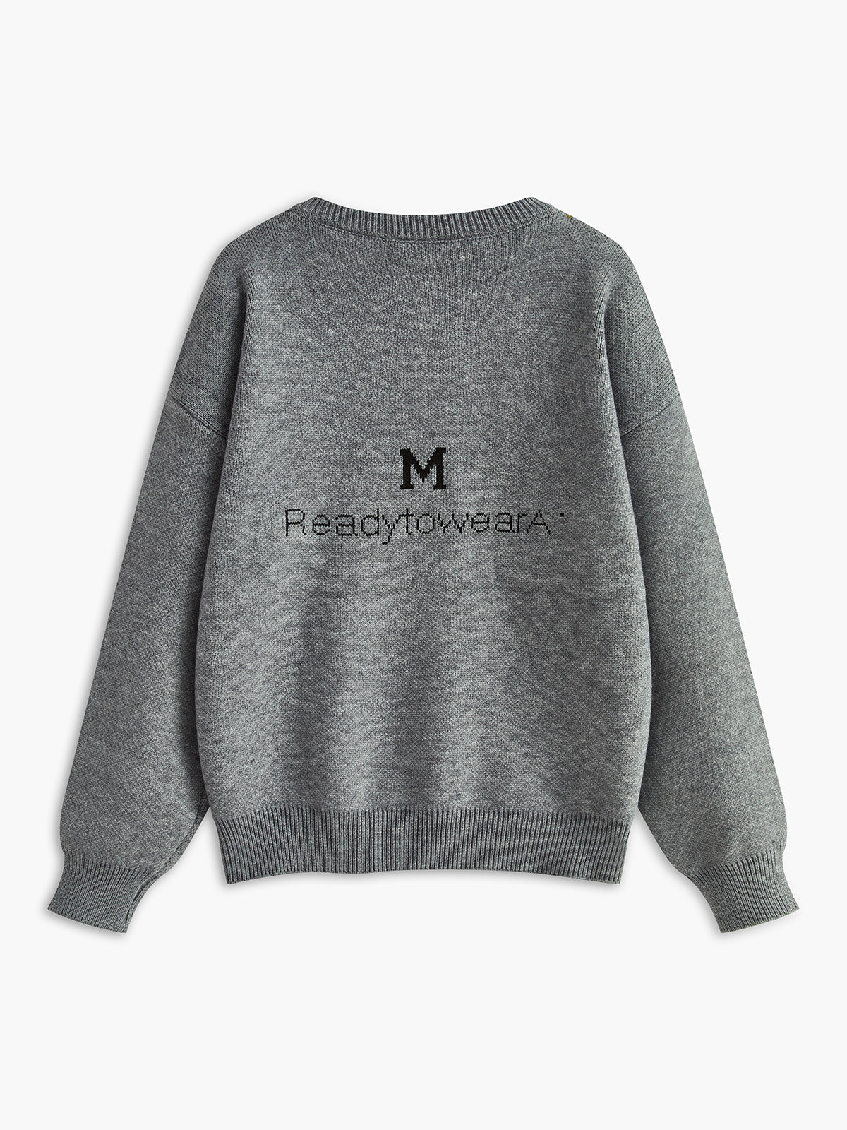 Letter Printed Loose Sweater with Graphic Oversized Pullover Style