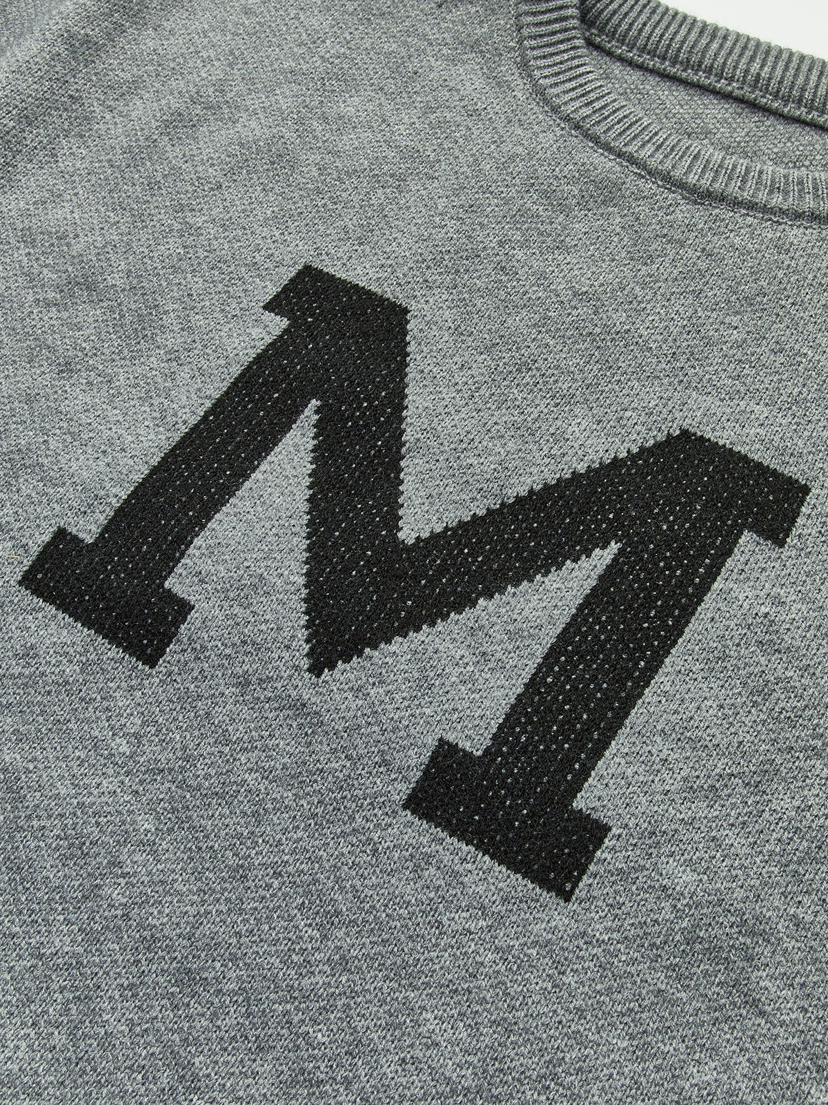 Letter Printed Loose Sweater with Graphic Oversized Pullover Style