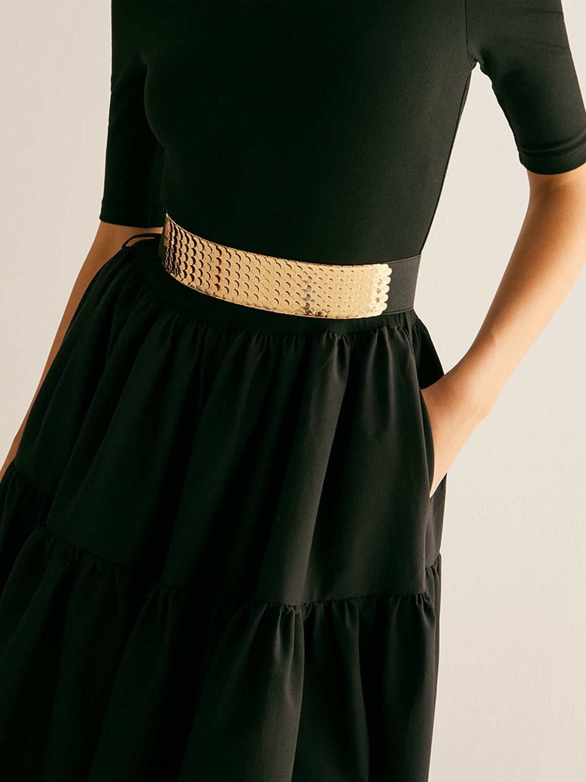 Elastic Fish Scale Belt Adjustable Stretch Waistband