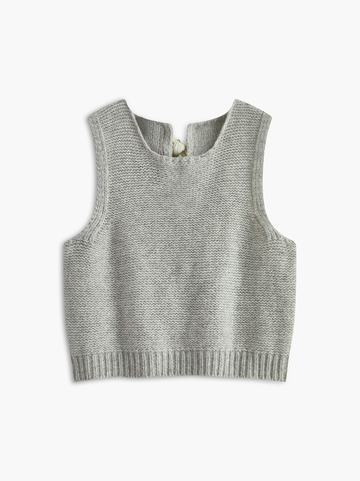 Bow Front Sweater Vest for Layering and Casual Wear