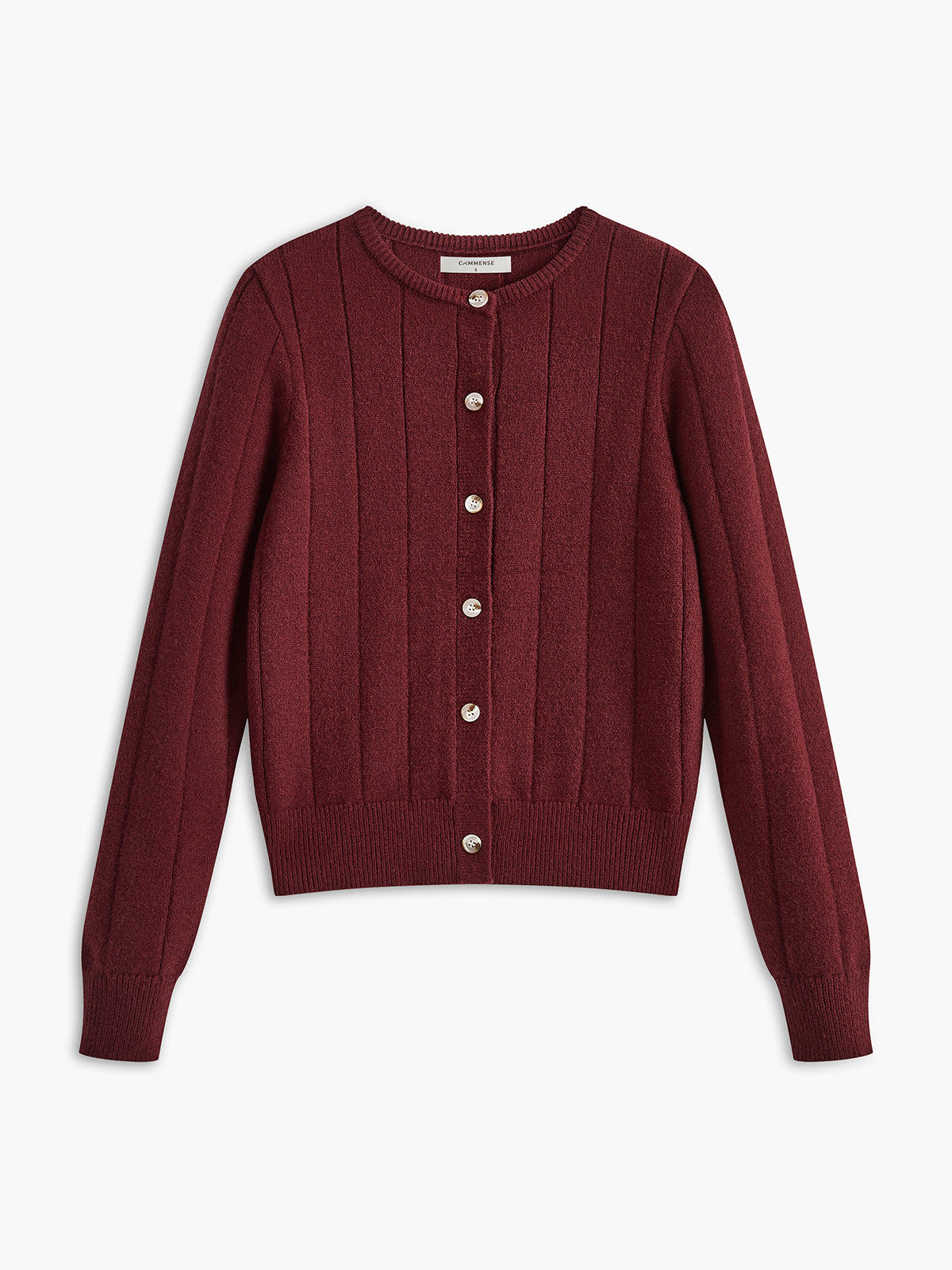 Crew Neck Button Soft Cardigan Lightweight Comfortable Fit
