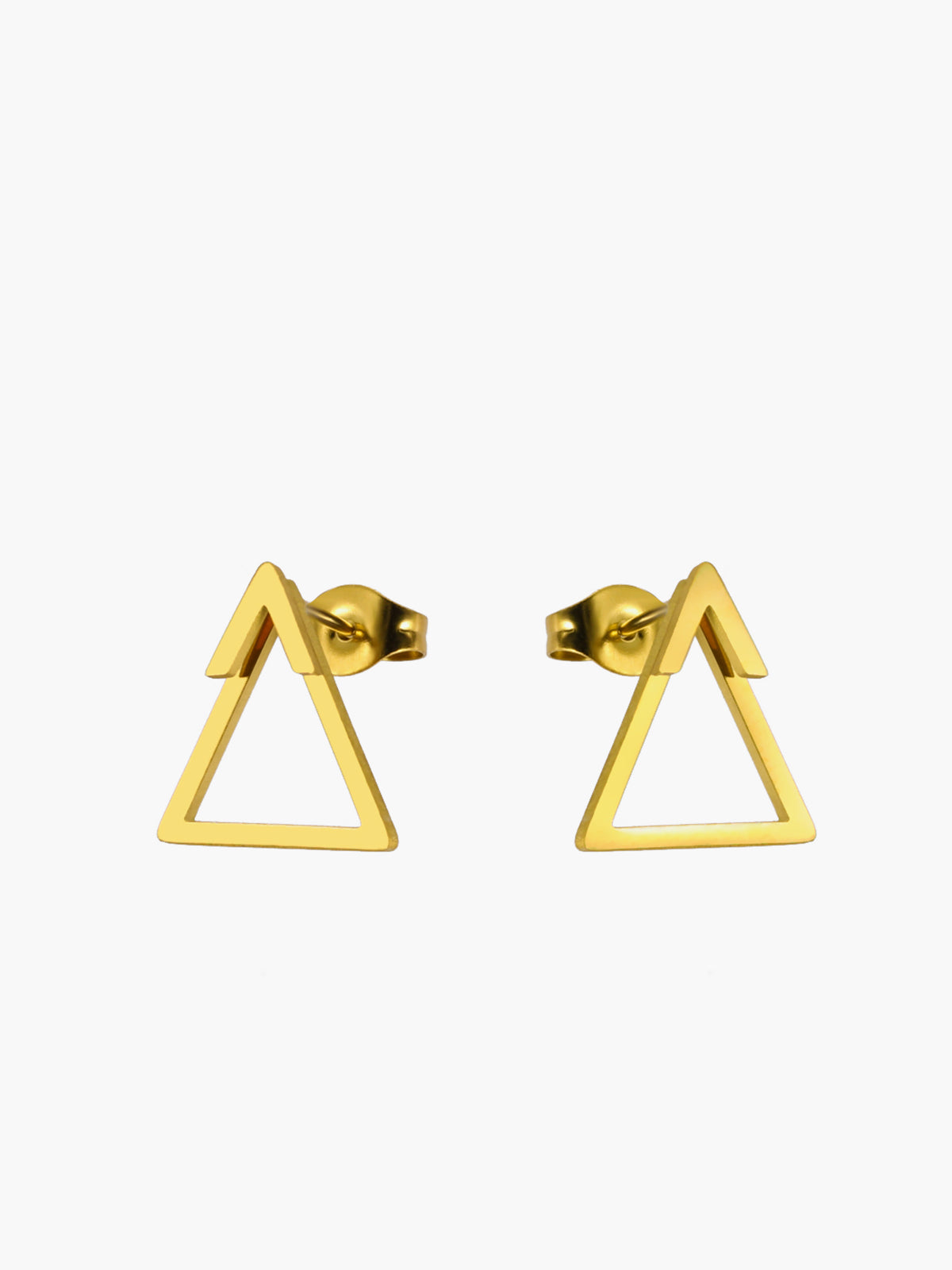 Triangle Stud Earrings Minimalist Geometric Design