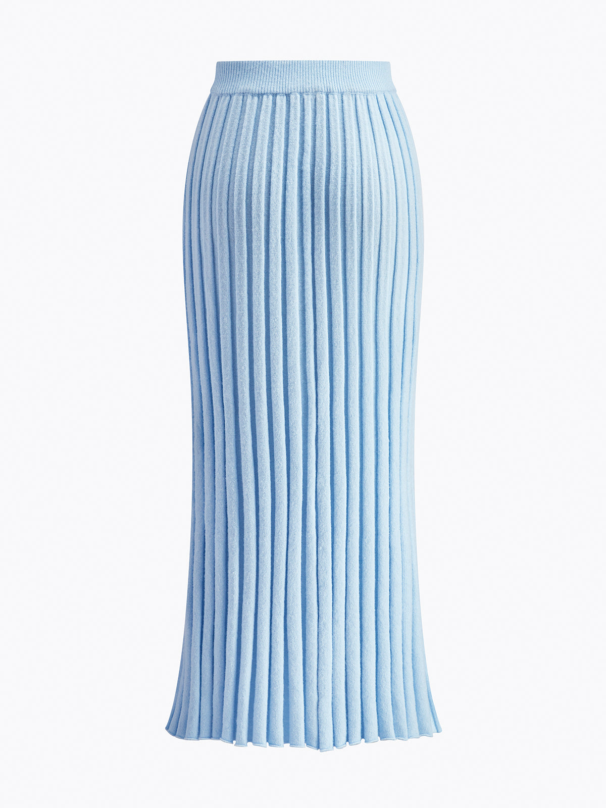 Leisure Pleated Knit Skirt for Women Casual Wear