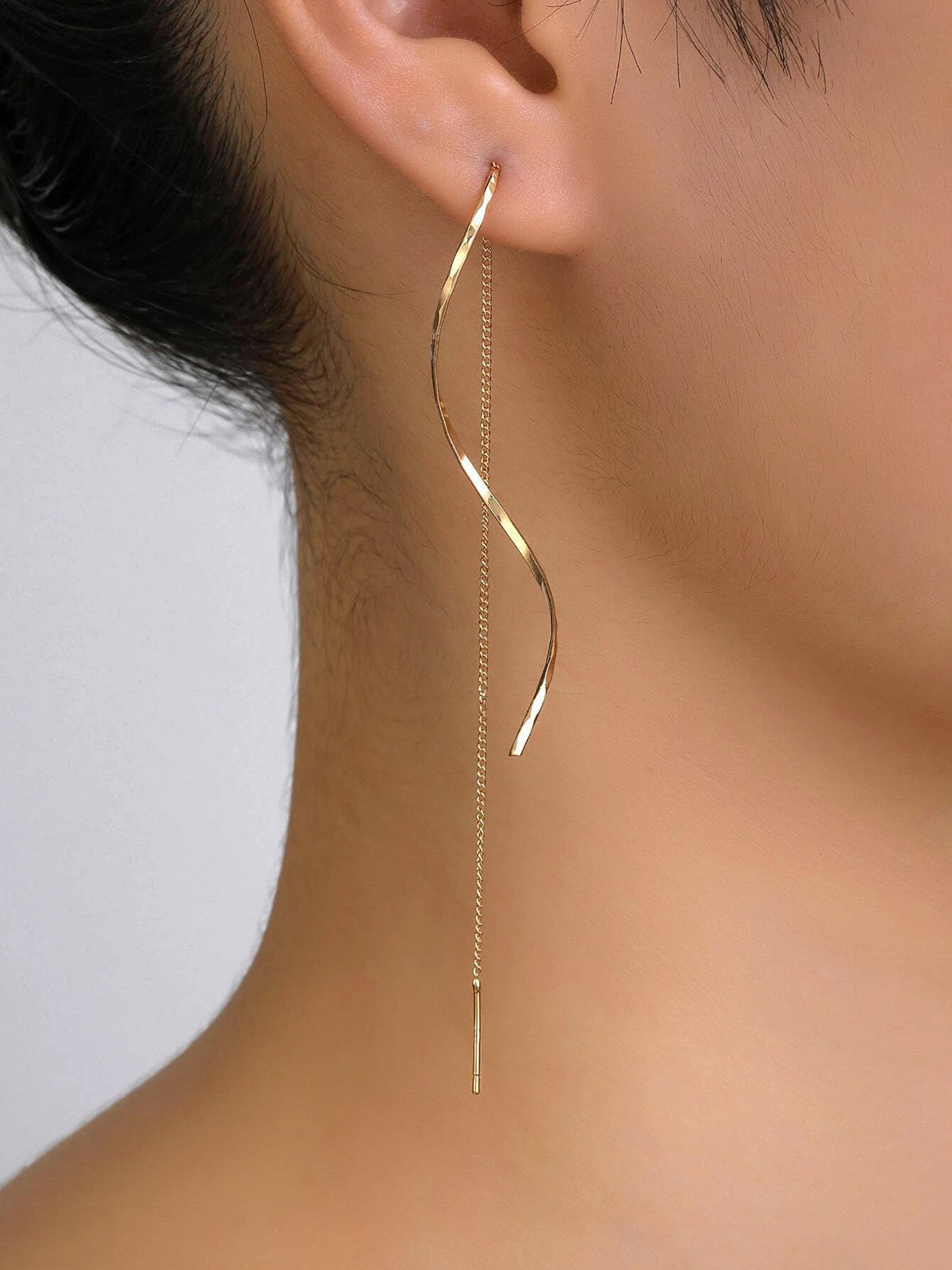 Spiral Tassel Earrings Handmade Lightweight Dangle