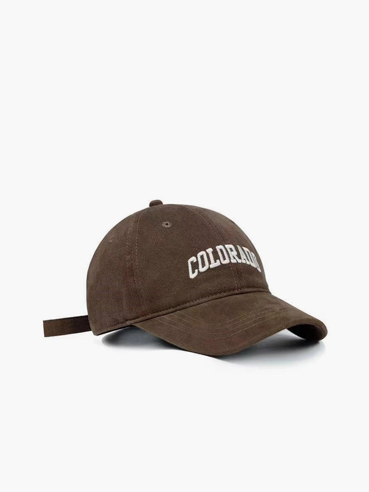 Vintage Letter Embroidery Hat Adjustable Unisex Cotton Cap