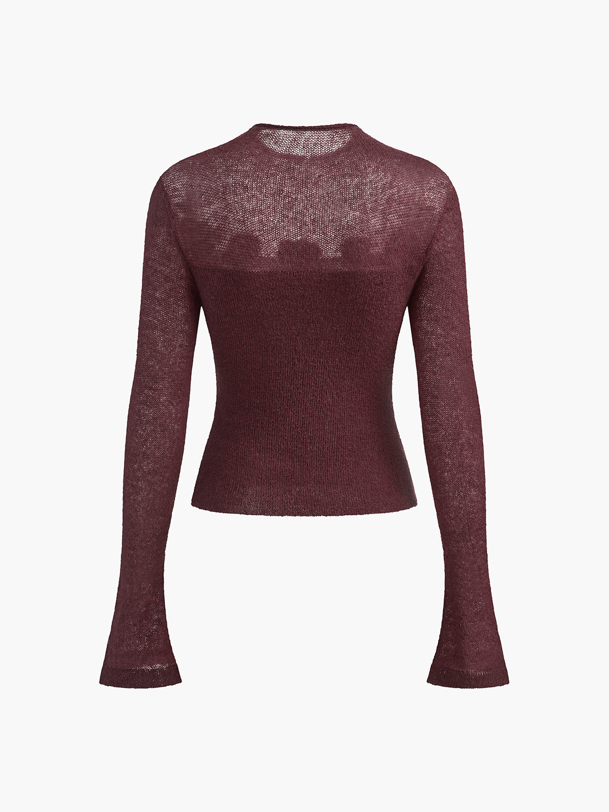 3D Flower Panel Soft Knit Top for Women Spring Collection