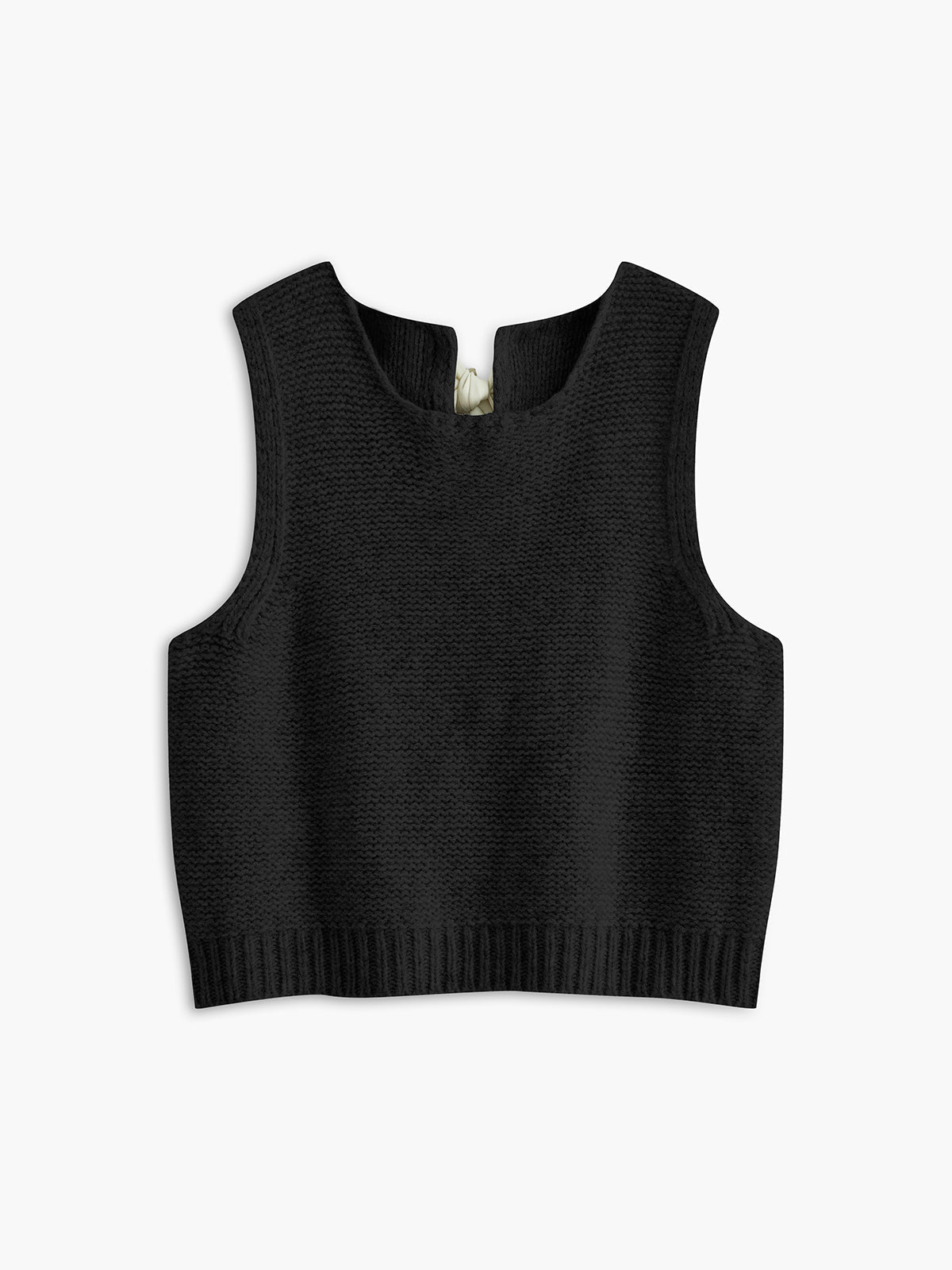 Bow Front Sweater Vest for Layering and Casual Wear