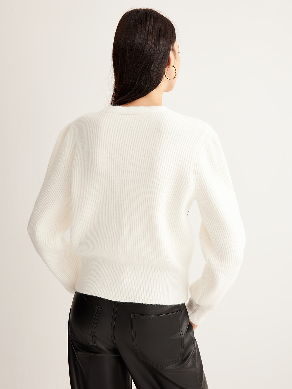 Embroidery-Bow Button Short Cardigan Cozy Lightweight Knitwear