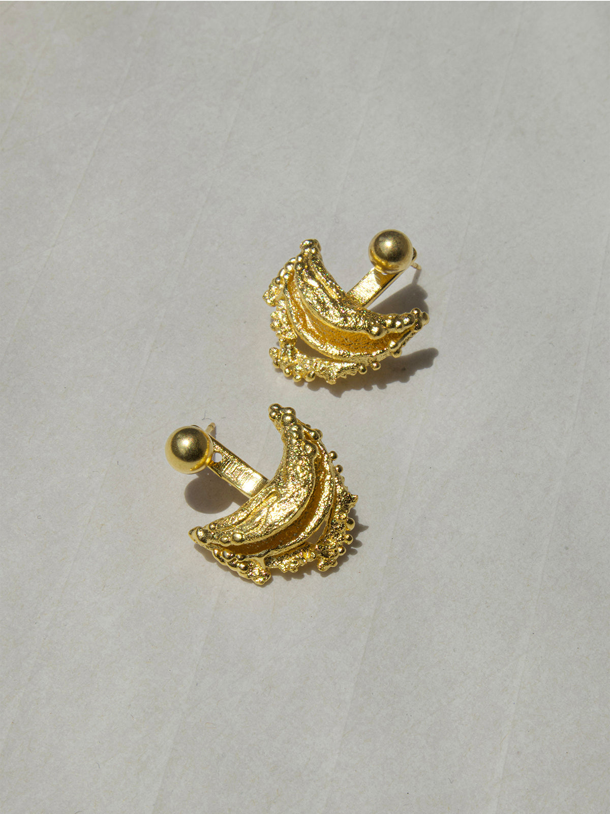 Retro Irregular Curved Stud Earrings Unique Geometric Design for Women