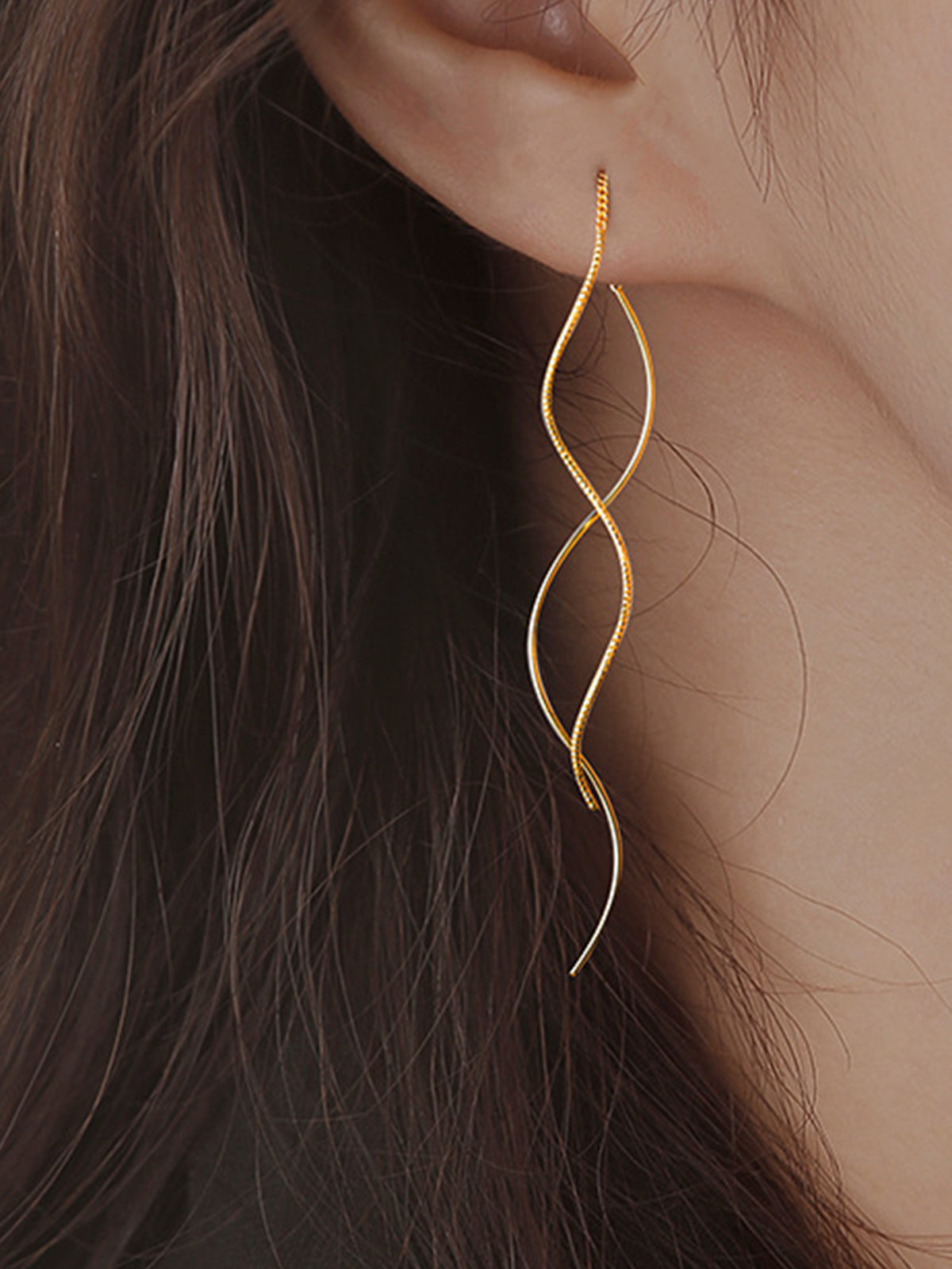 Spiral Tassel Earrings Handmade Bohemian Style