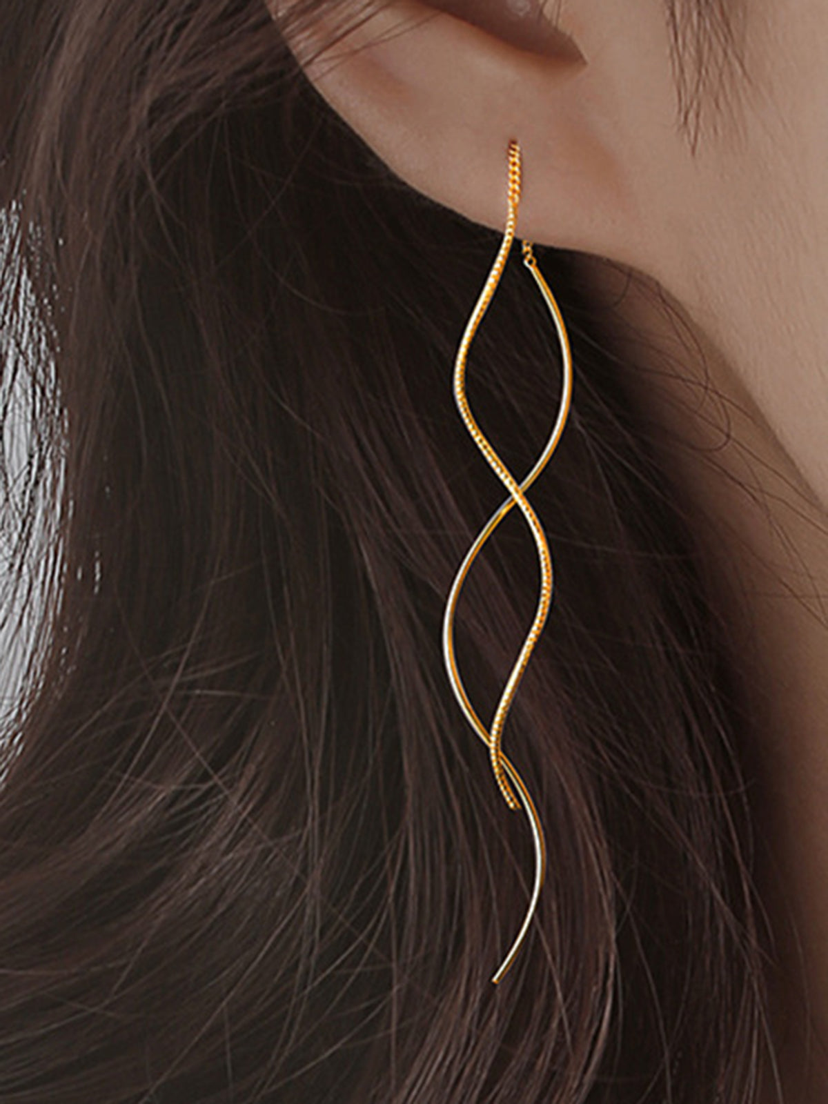 Spiral Tassel Earrings Handmade Bohemian Style