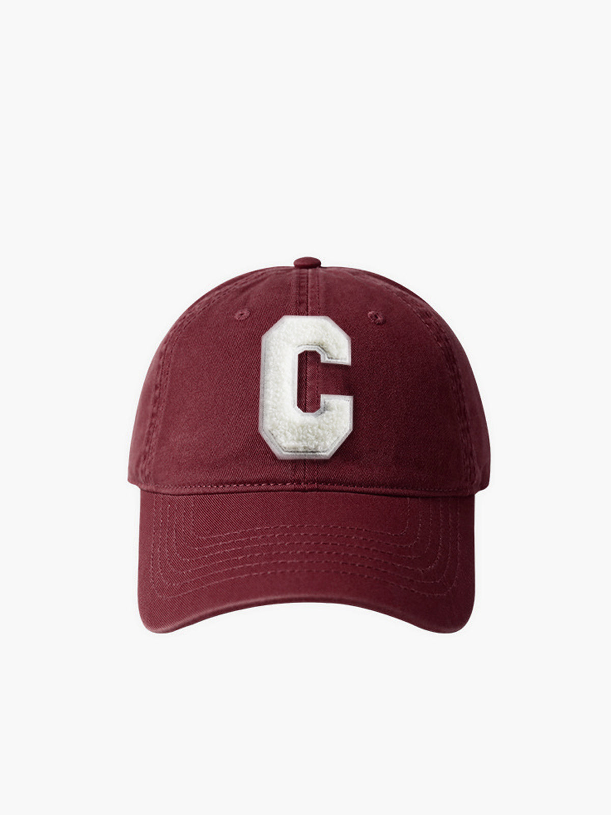 Cotton C-Letter Soft Top Cap Hat - Adjustable Unisex Embroidered Design