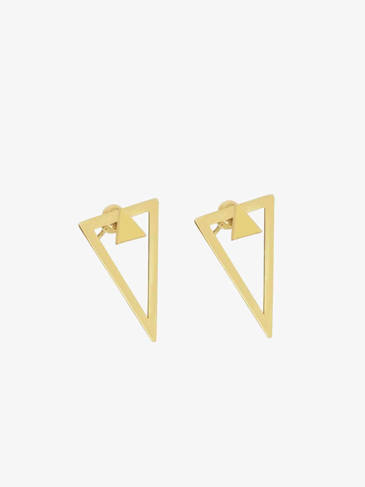 Detachable Triangle Earrings Trendy Modern Geometric Design