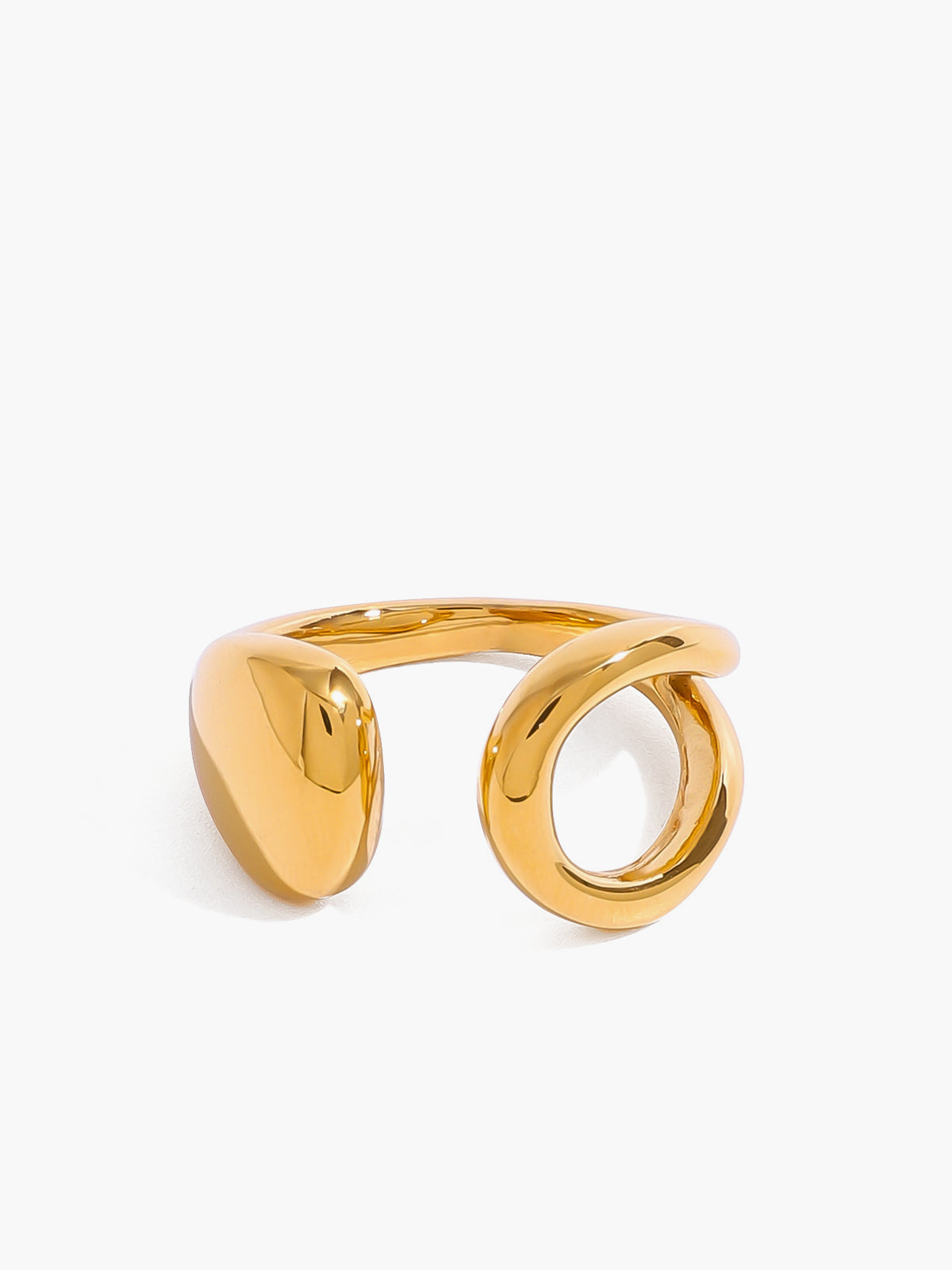 Cutout Open Ring Adjustable Modern Jewelry for Women