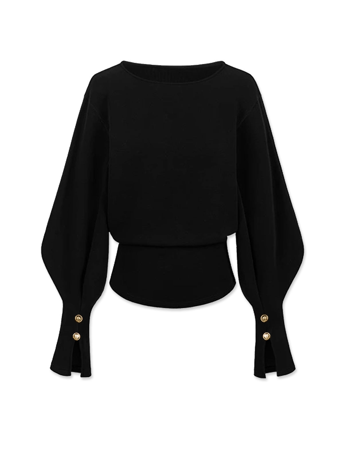 Bell Sleeve Cinched Sweatshirt for Women Casual Fit Comfort