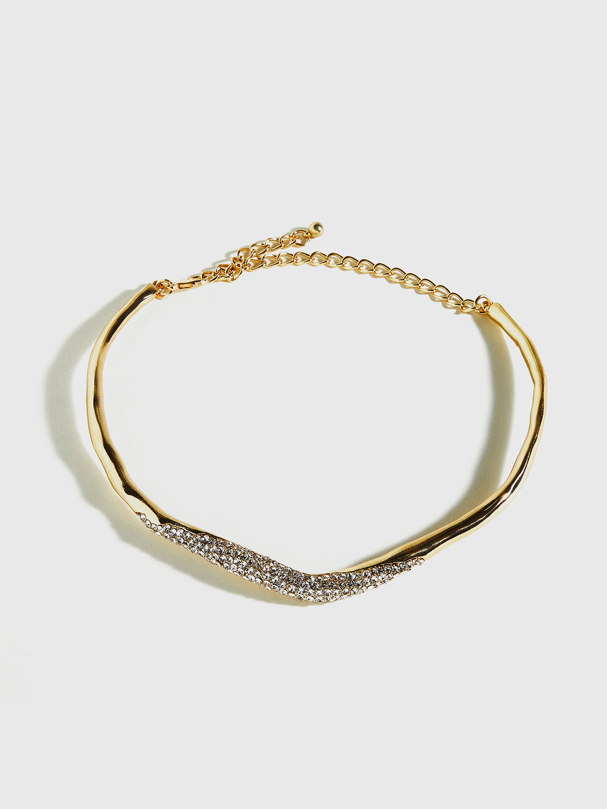 Irregular Ziron Choker Necklace Trendy Statement Piece for Women