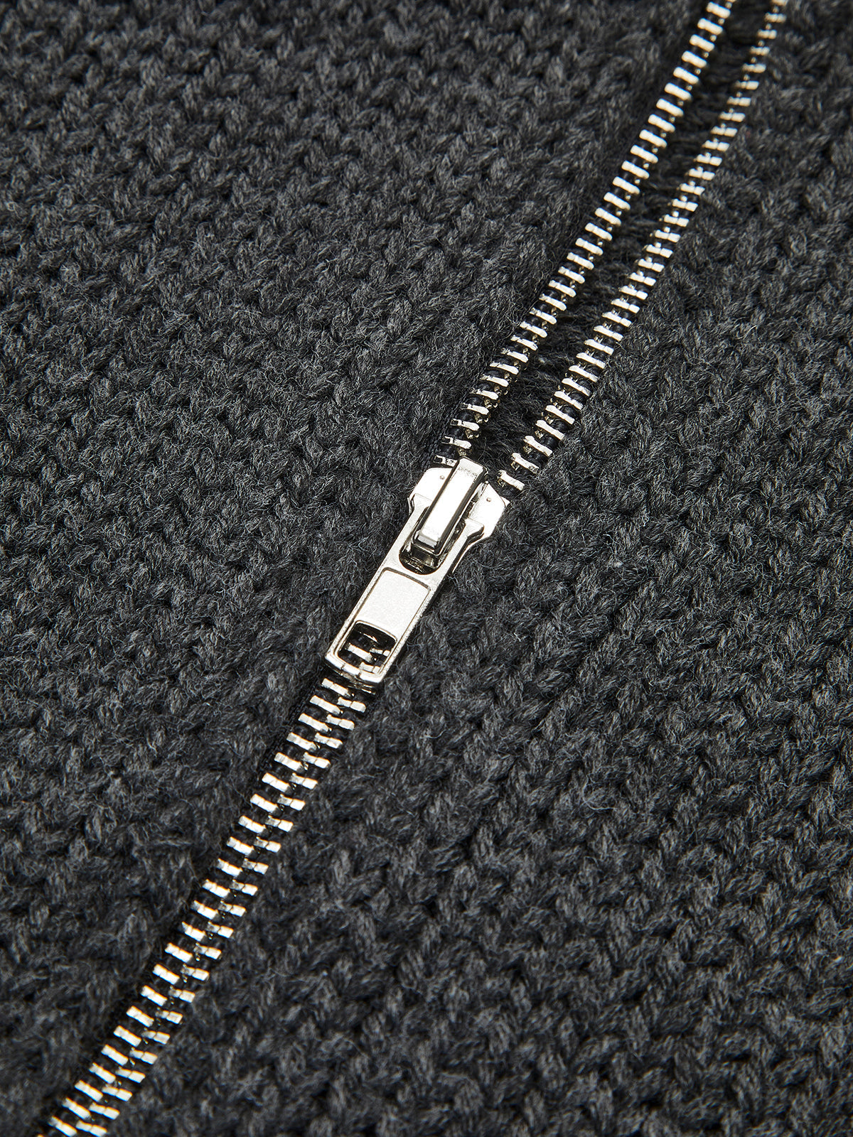 Double-Zip Pockets Lapel Cardigan for Men with Lightweight Fabric