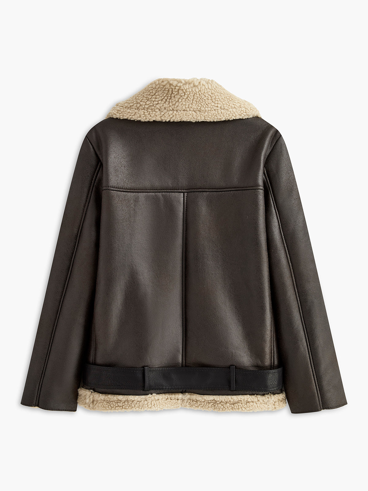 Zipper Belted Soft Fleece Jacket for Women, Full Sleeve Warm Outerwear