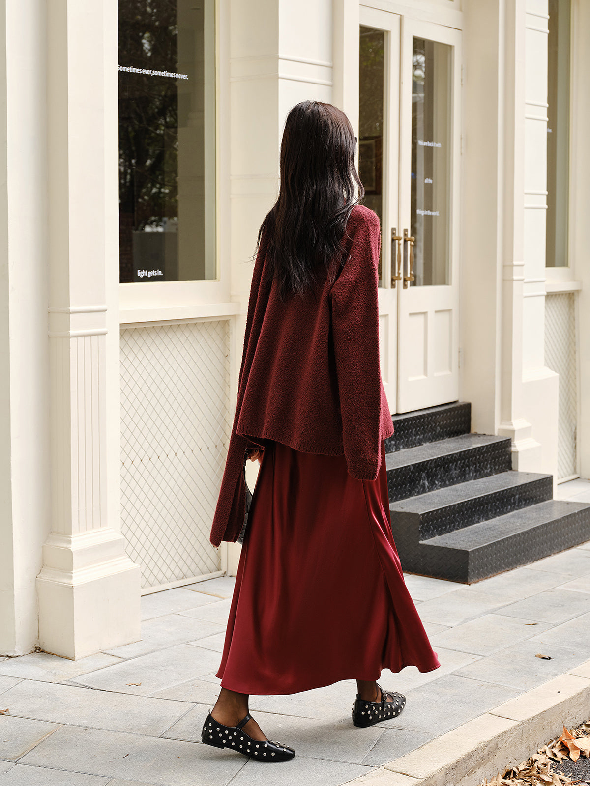 Wool-Blend Loose Sweater With Matching Scarf, Cozy Winter Knitwear Essentials