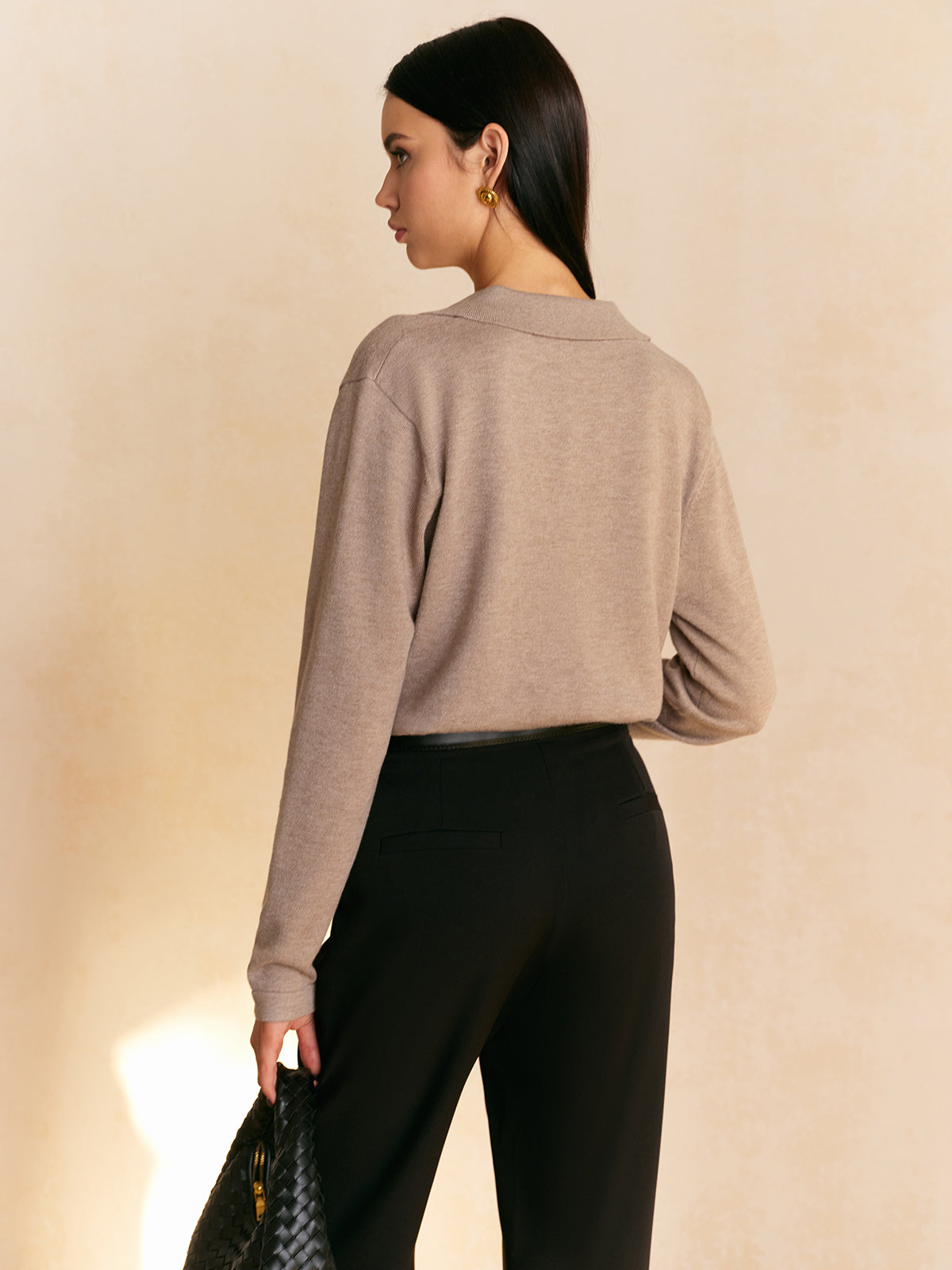 Leisure Collared Pullover Sweater for Men Casual Comfort