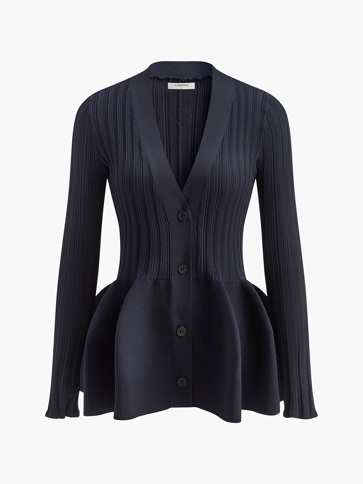 V-Neck Ruffle Button Cardigan for Women Lightweight
