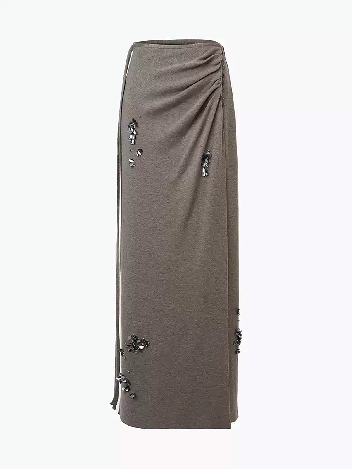 Wool-Blend Pleated Sequins Sweater Skirt for Women Stylish Winter Wear