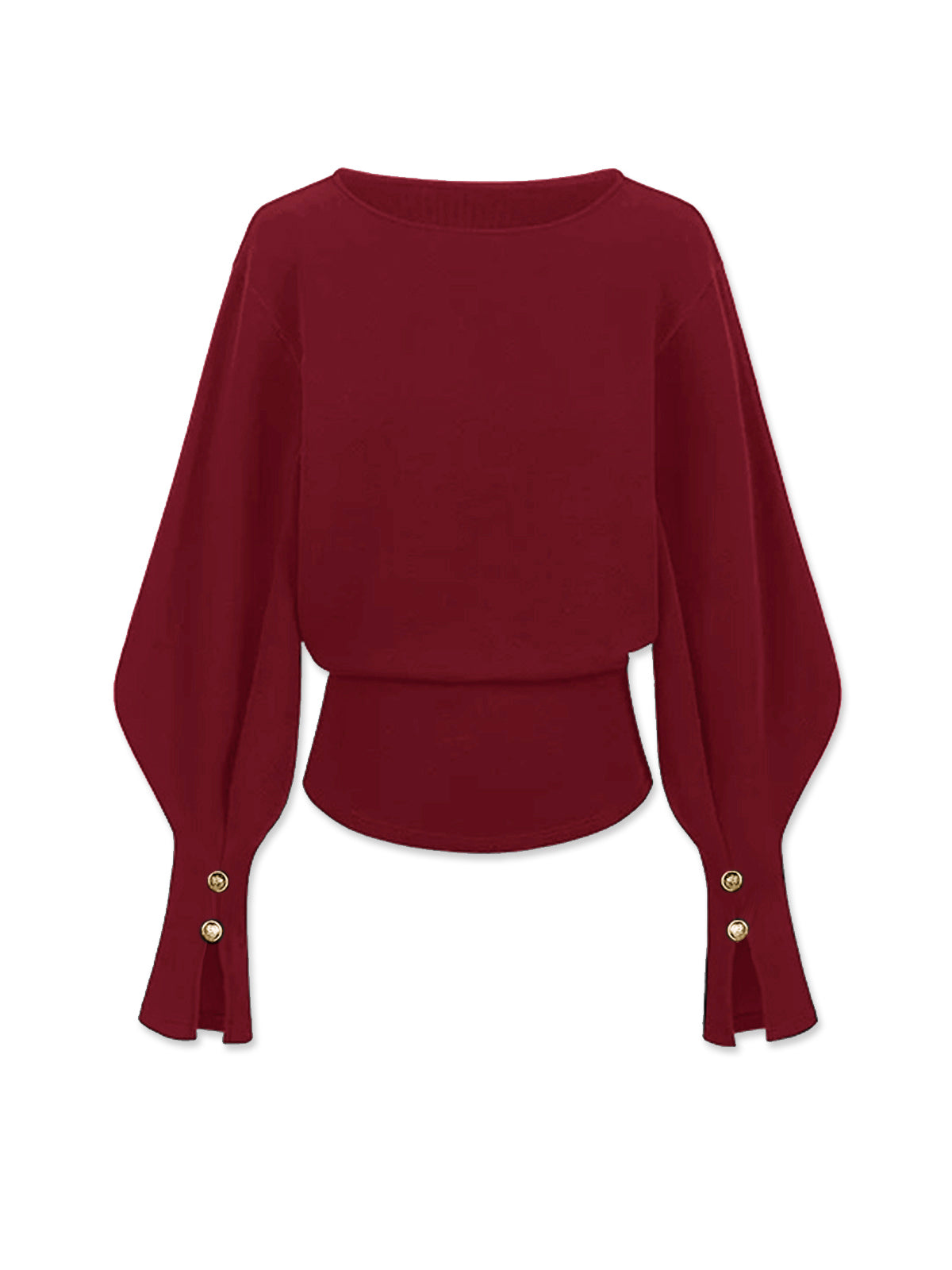 Bell Sleeve Cinched Sweatshirt for Women Casual Fit Comfort