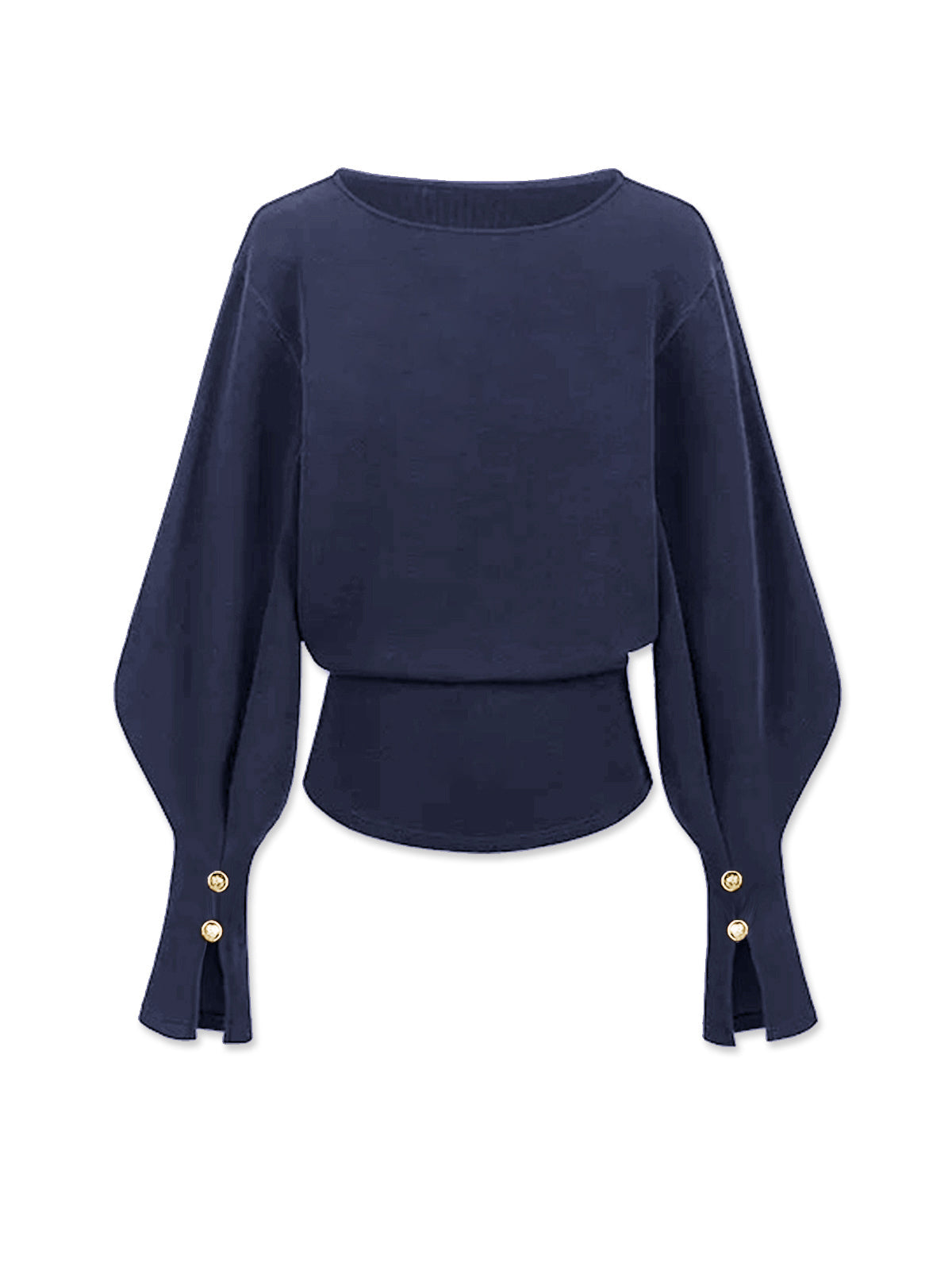 Bell Sleeve Cinched Sweatshirt for Women Casual Fit Comfort