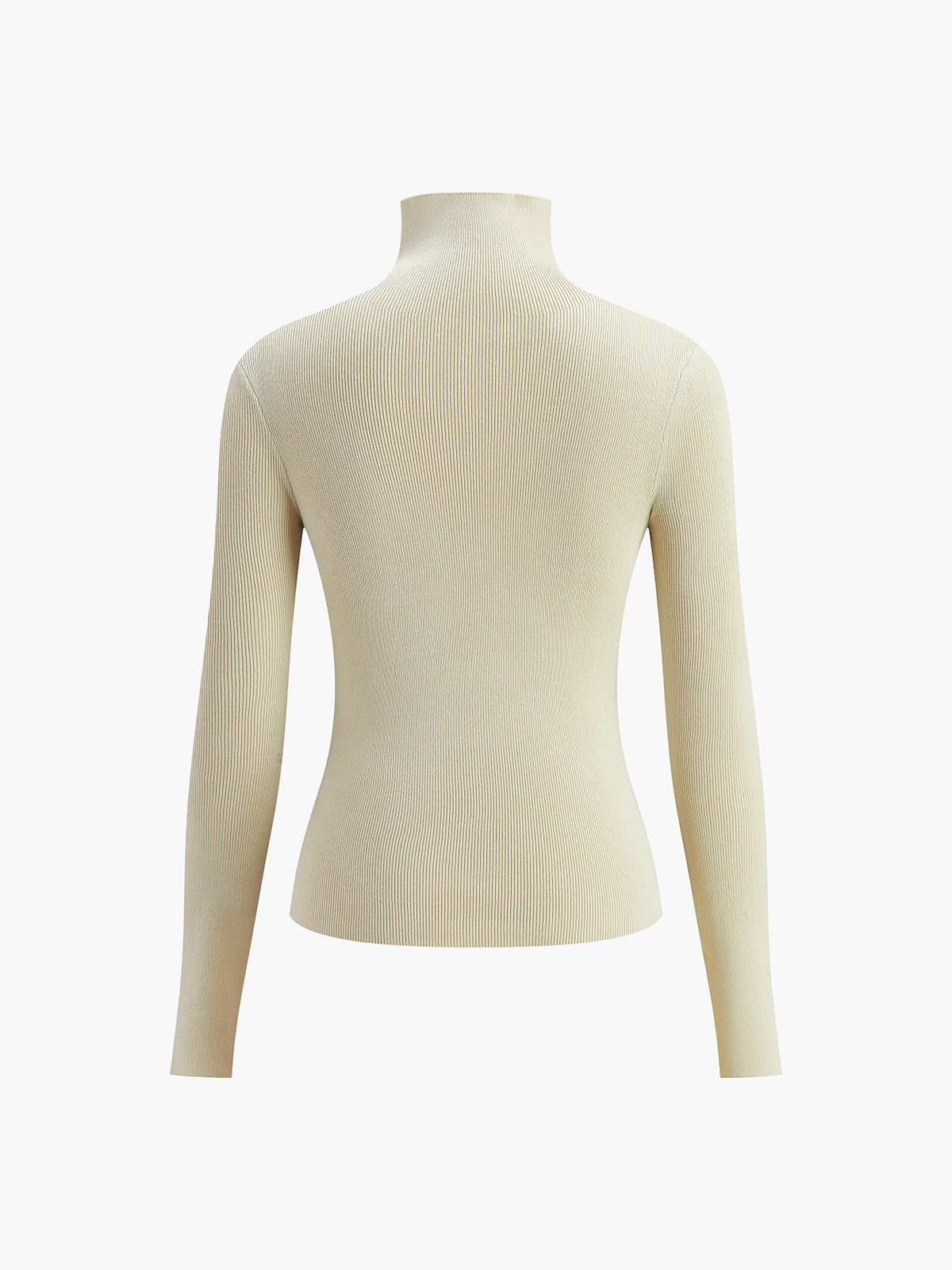 Two Tone Double Sided Long Sleeve Knit Top for Women Casual Wear