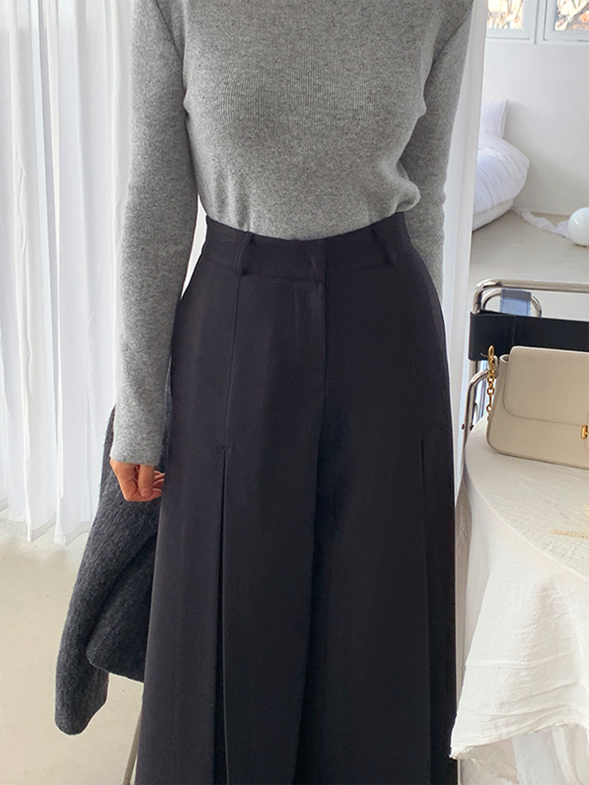 High-Waist Pleated Wide-Leg Pants for Women Comfort Fit Fashion