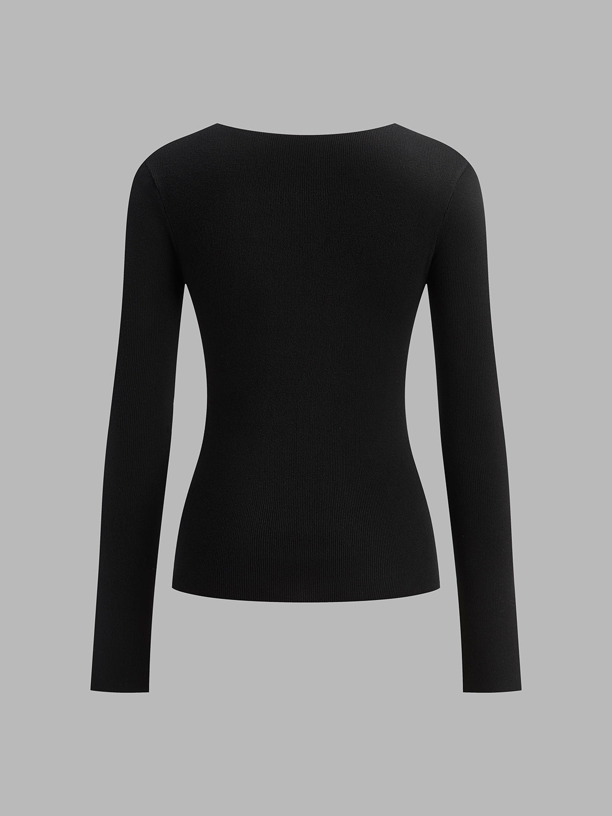 Two Tone Panel Knit Top for Stylish Casual Wear