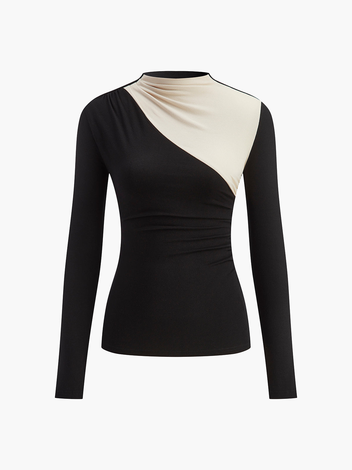 Color Block Long Sleeve T-Shirt for Men Casual Comfort Fit