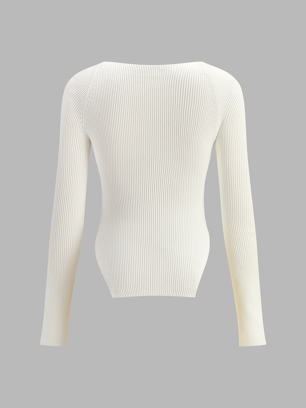 Sweetheart Long Sleeve Knit Top Cozy Comfort Layer Essentials
