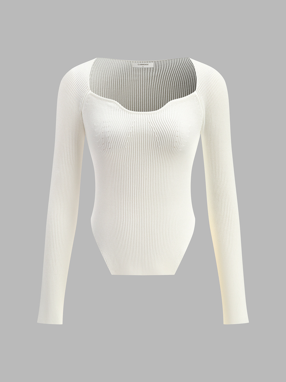 Sweetheart Long Sleeve Knit Top Cozy Comfort Layer Essentials
