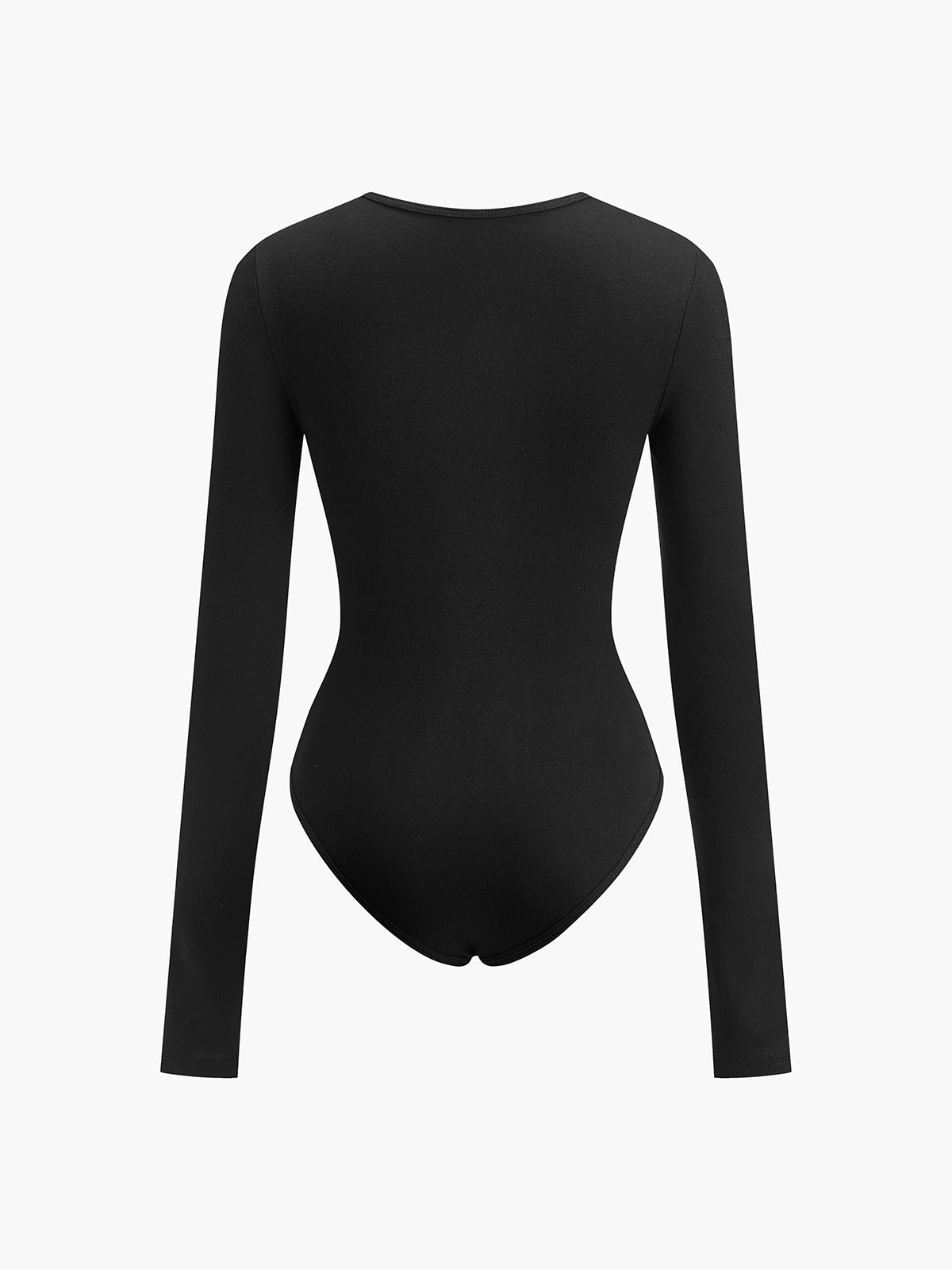 Keyhole Cutout Long Sleeve Bodysuit Trendy Fashion Essential for Women