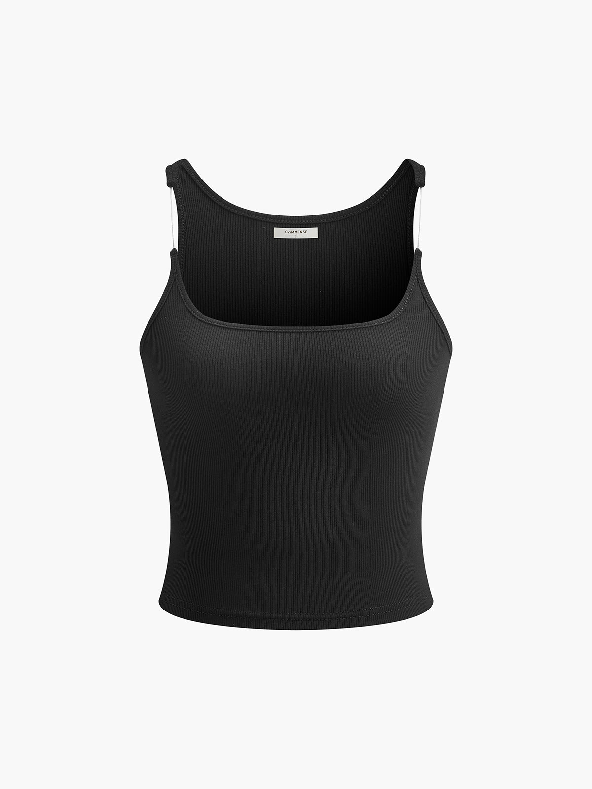 Transparent Strap Crop Tank Top with Breathable Fabric for Women
